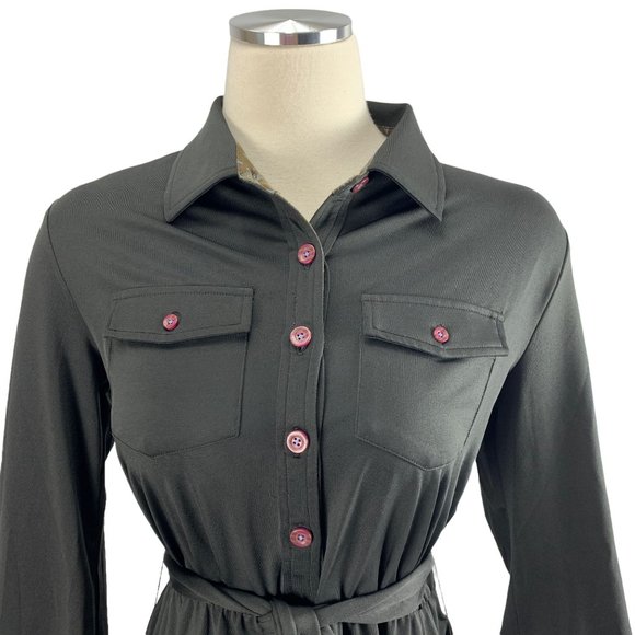 Matilda Jane Medium Black Dress NWT Spare Paint by Numbers Modest Long Sleeve St - Picture 8 of 8